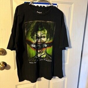 Batman Arkham Asylum Inmate The‎ Joker T-Shirt Black Men’s Size 2XL